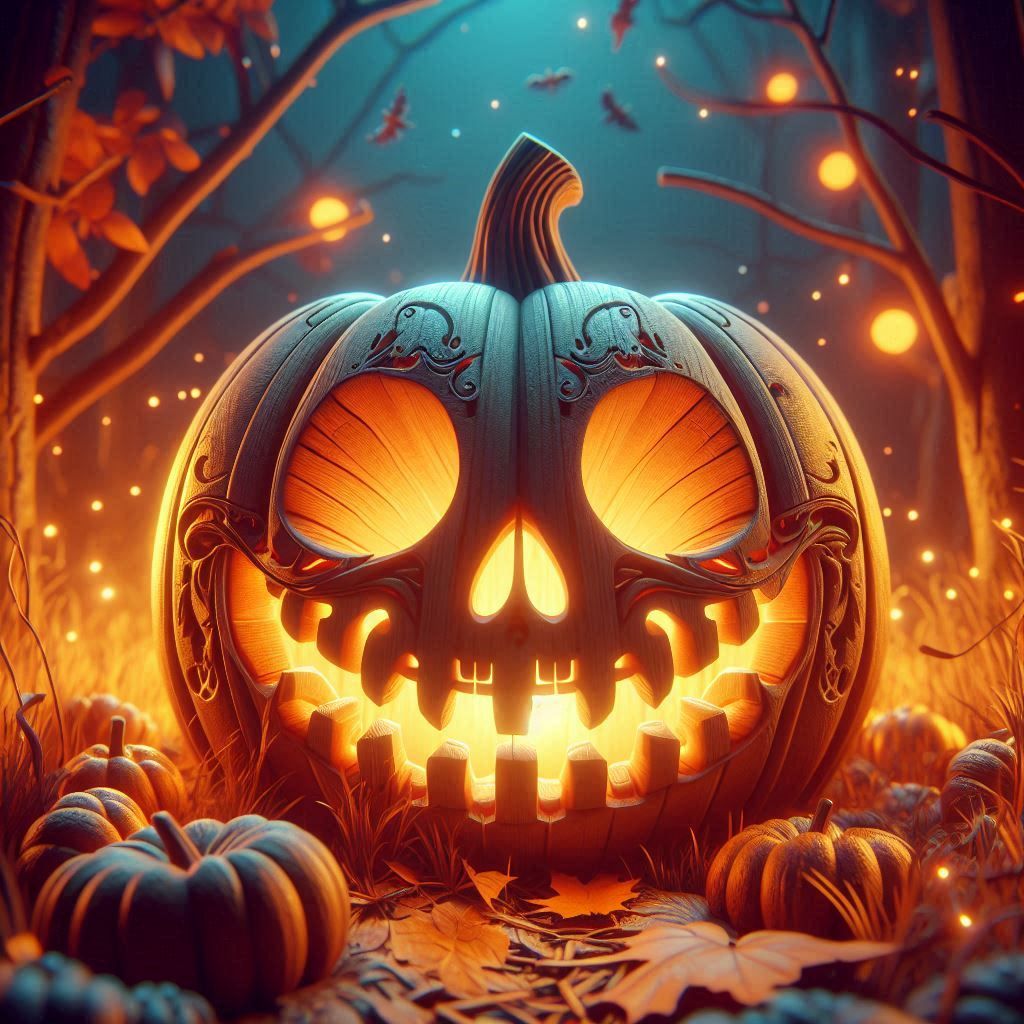 Halloween Wooden Pumpkin Carvin'