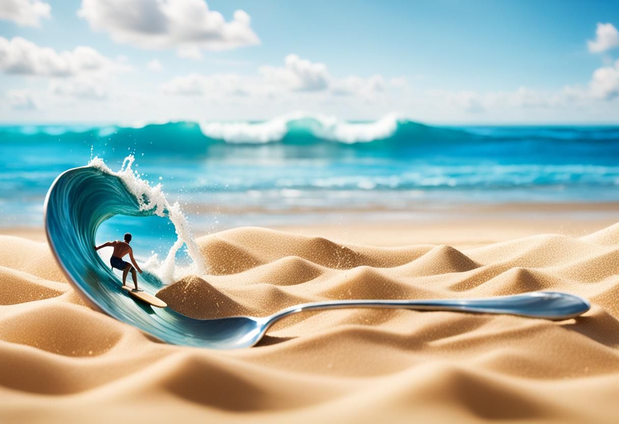 surfer in a spoon
