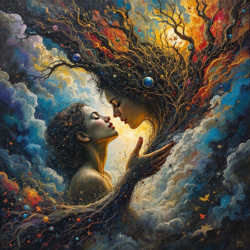 an image that aims to evoke a deeper emotional response than simple enjoyment or approval.