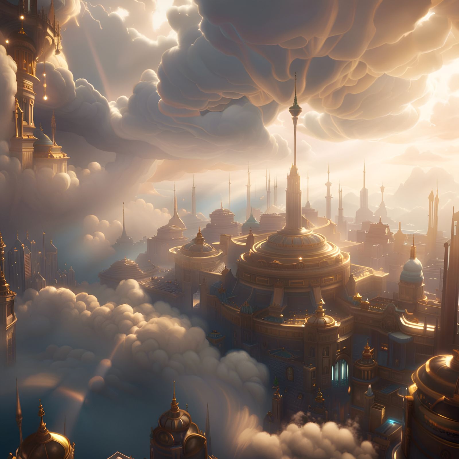 Majestic cloud city