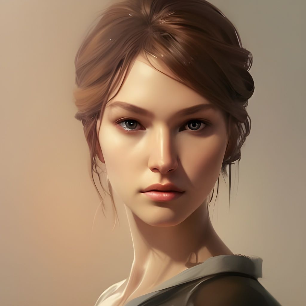 Molecular Portrait in Hyperdetailed Splash Art Style