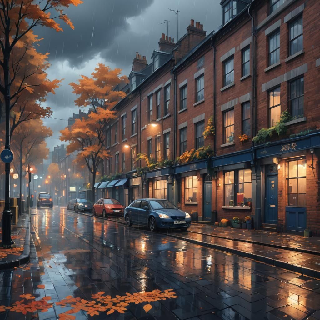Rainy autumn day 🍂🍁🌧️  by @Amryn Bell