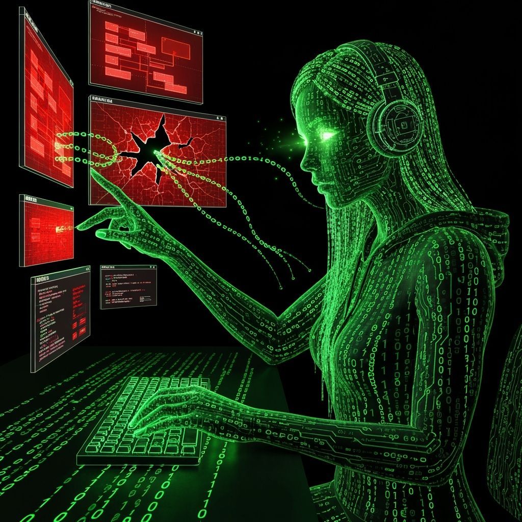 The hacker girl...