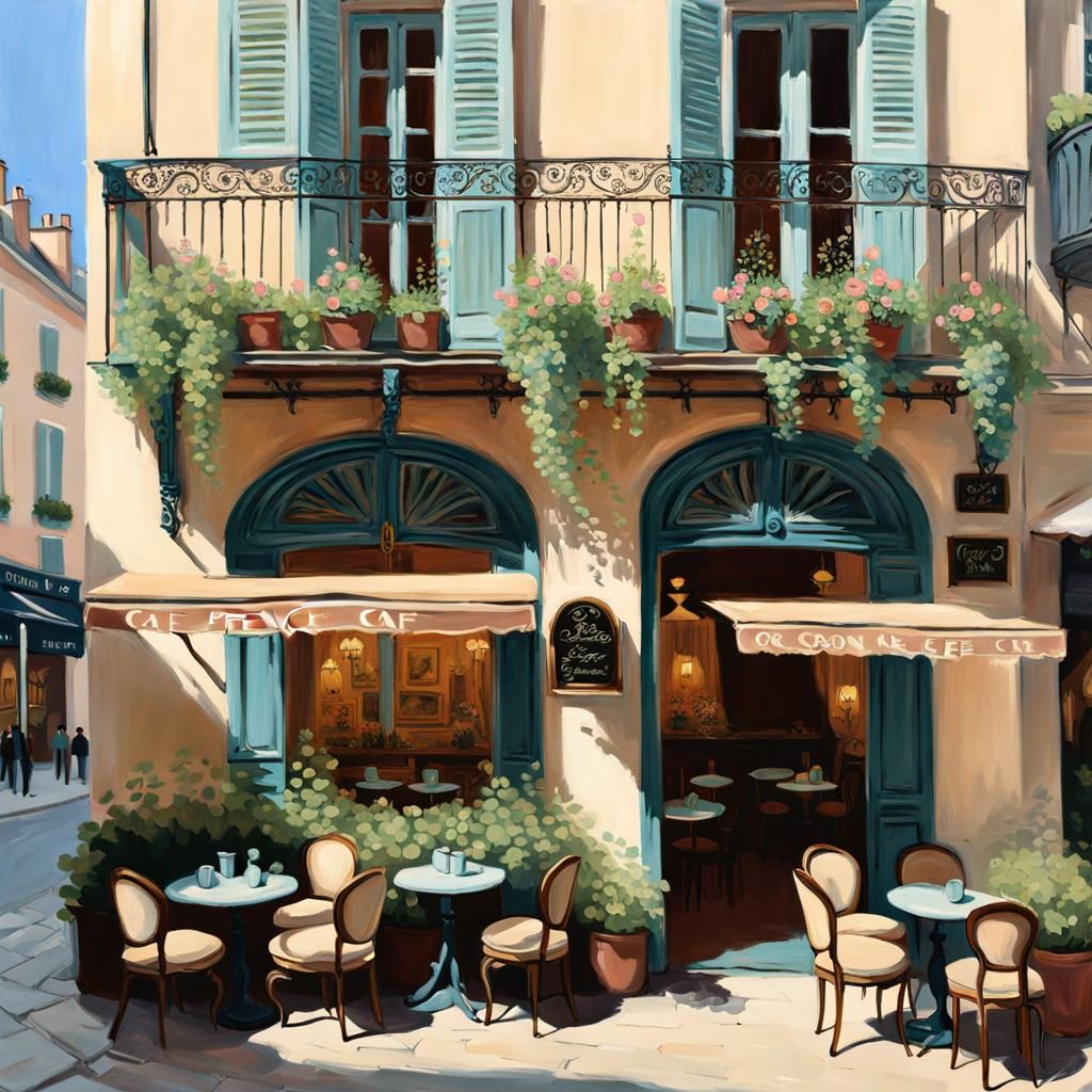dreamy french café