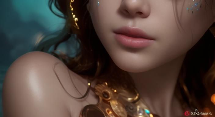 Step into an enchanting realm where the enigmatic female bio...