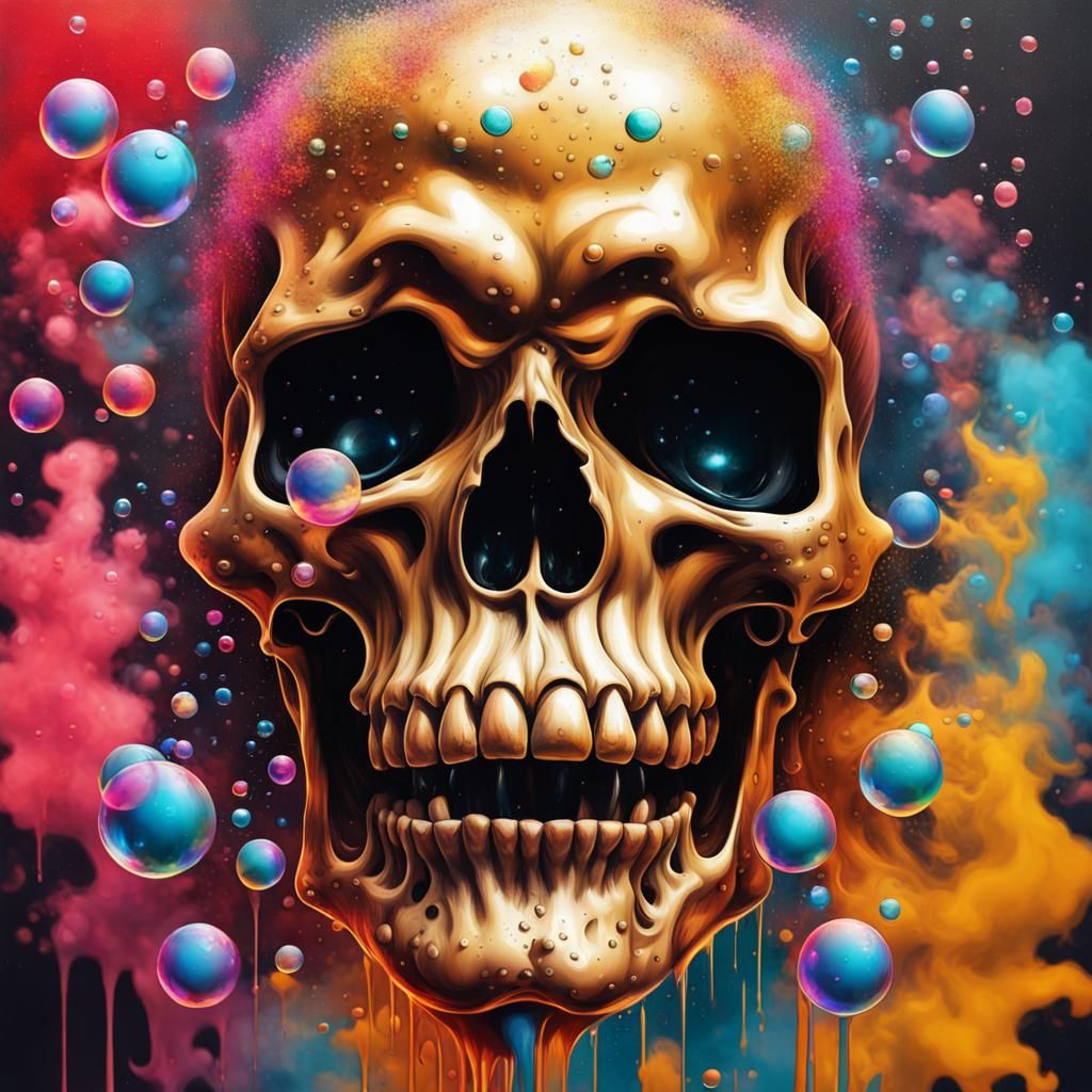 Bubbleicious skull