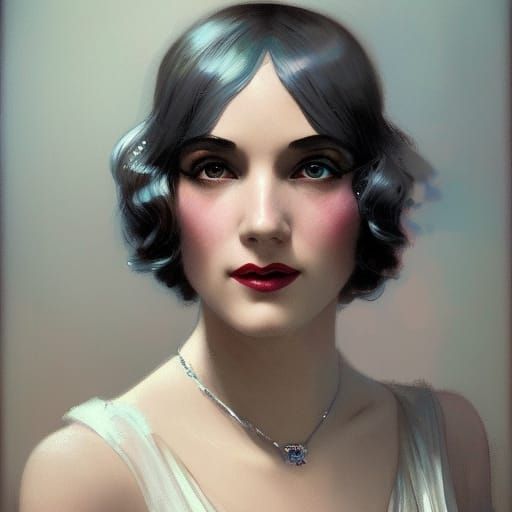 1920's flapper. - AI Generated Artwork - NightCafe Creator