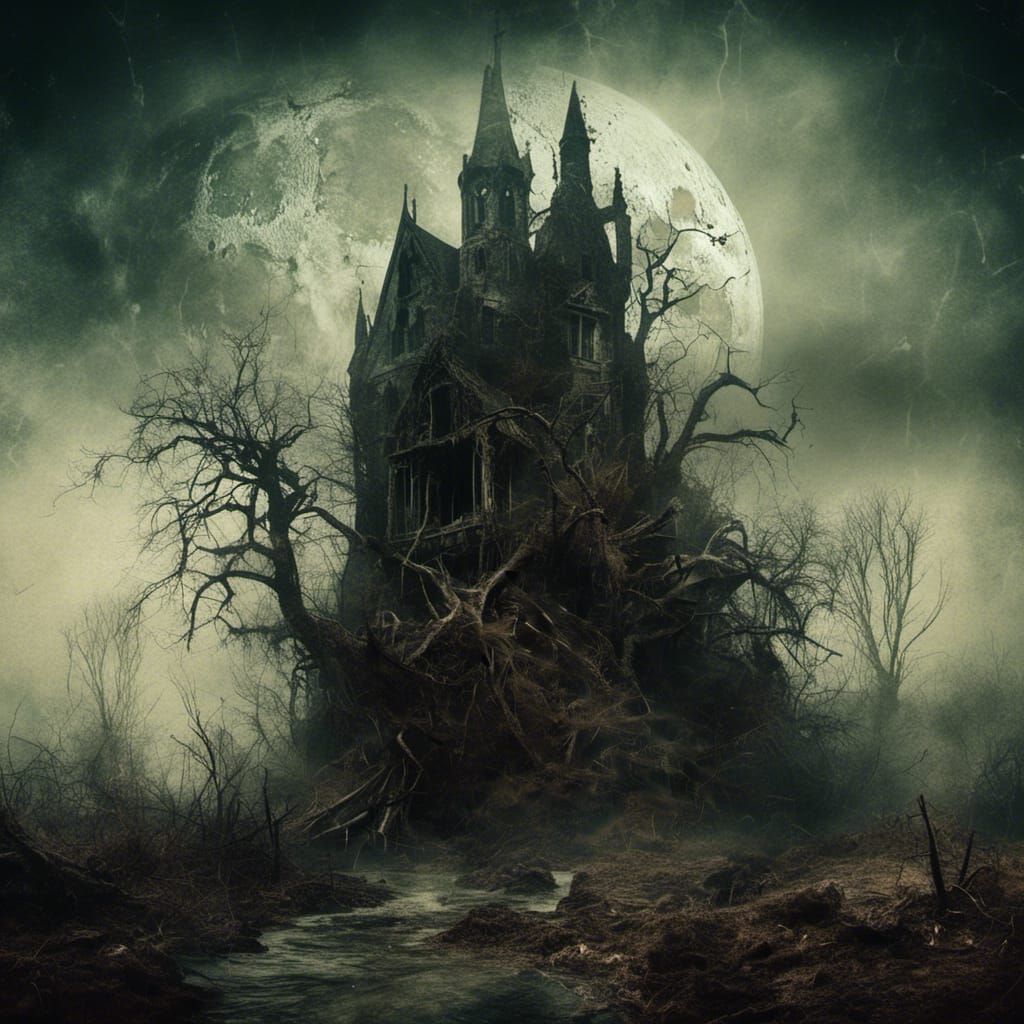 Sinister and dark Lovecraftian Landscape
