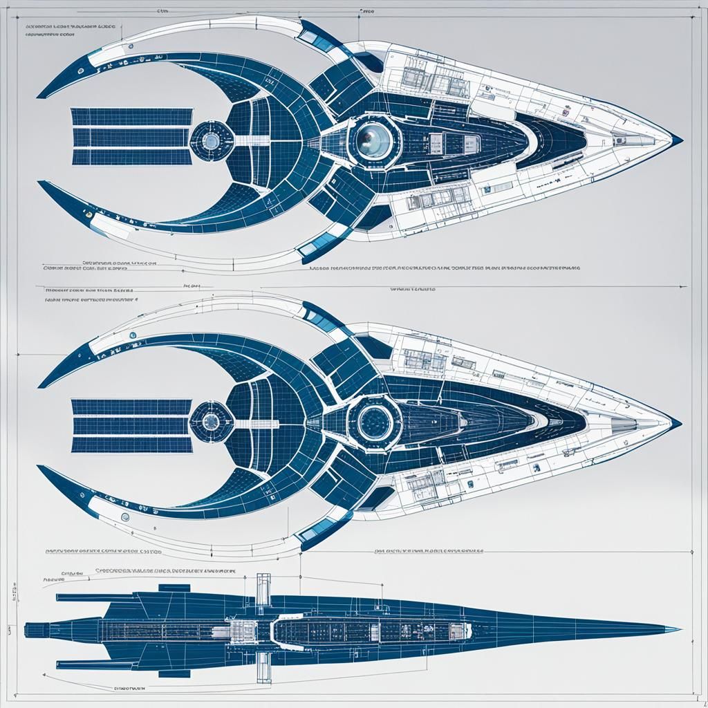 printscreen schematics of a cutting-edge interstellar vessel...