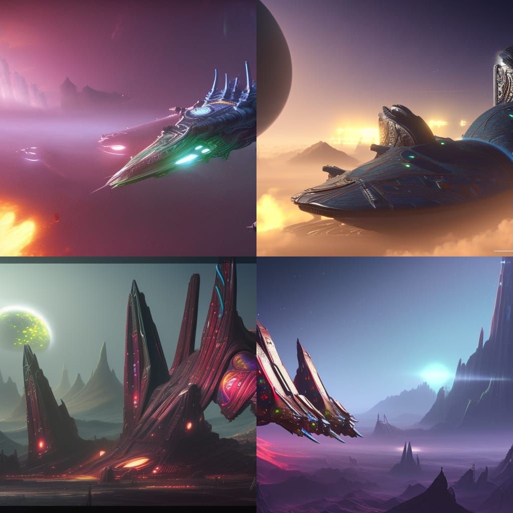fantasy cosmos starships