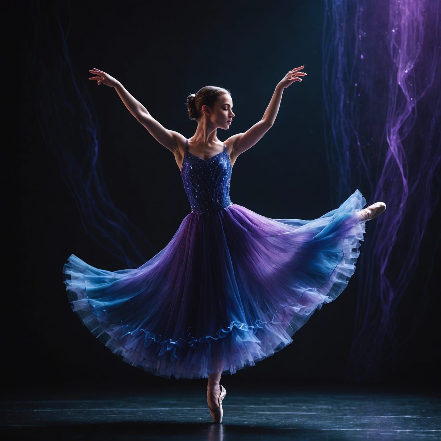 a teenage ballerina