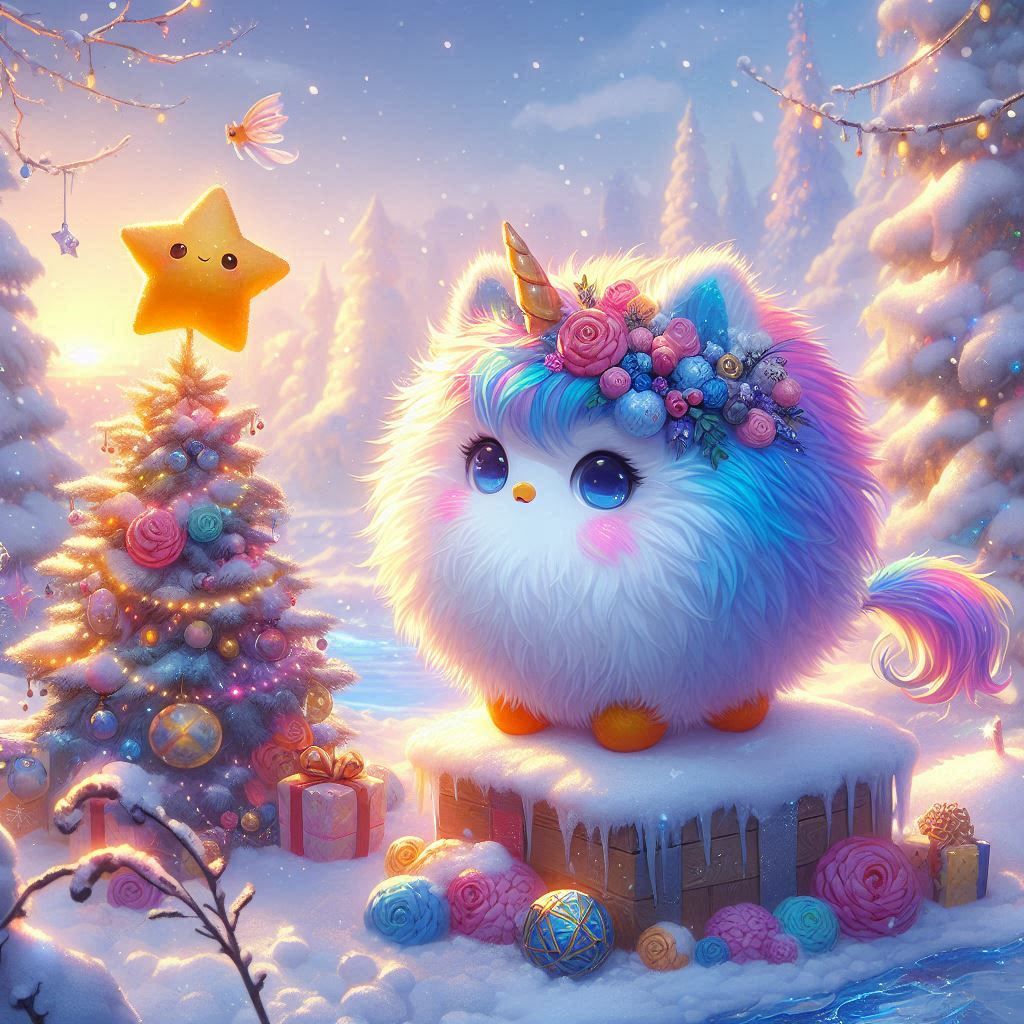 Pom Pom getting ready for Christmas