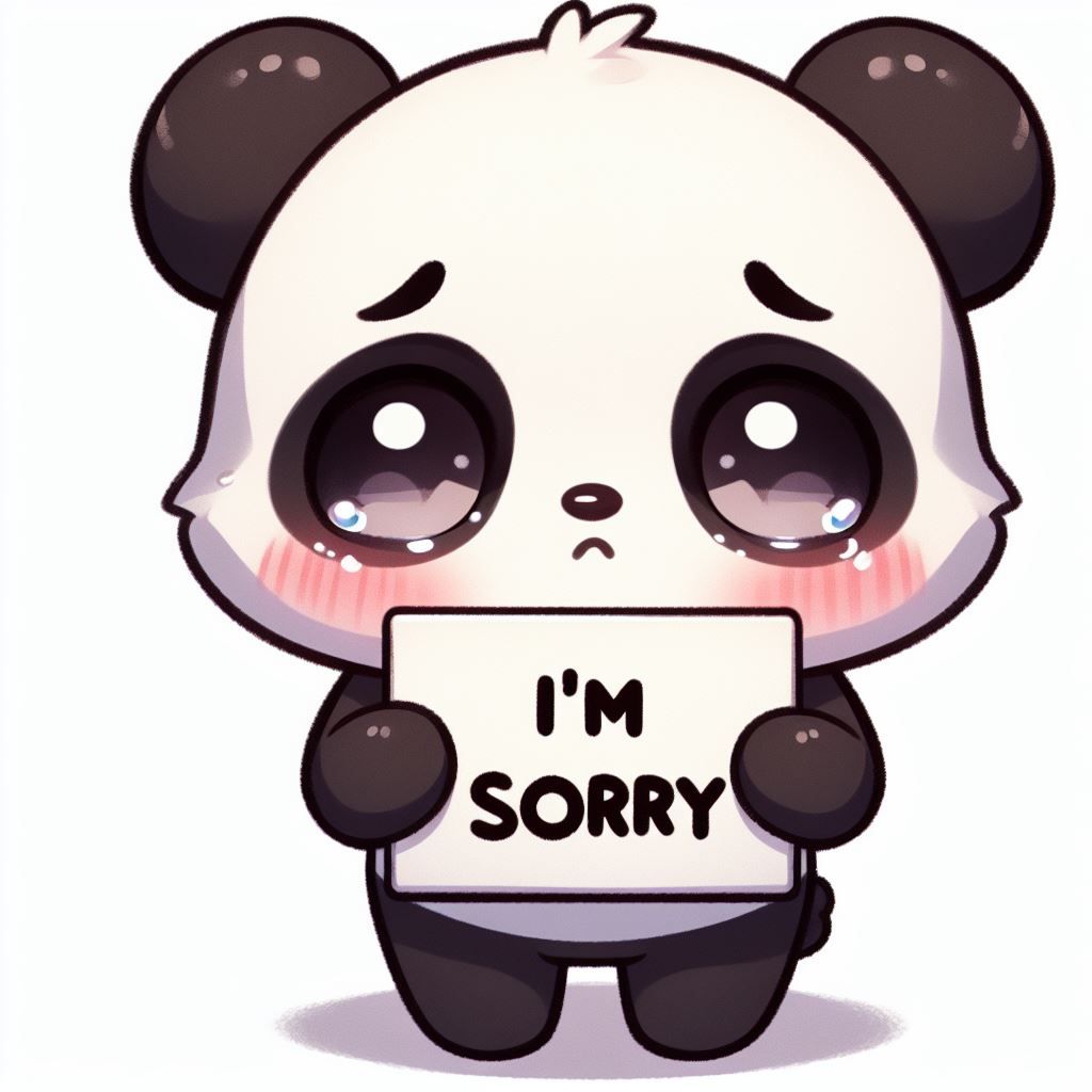 Chibi Pandas Sorry
