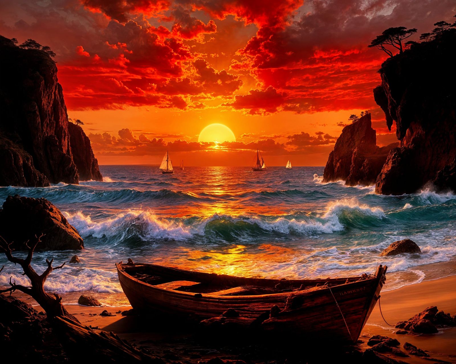 Setting sun   by @Pepino