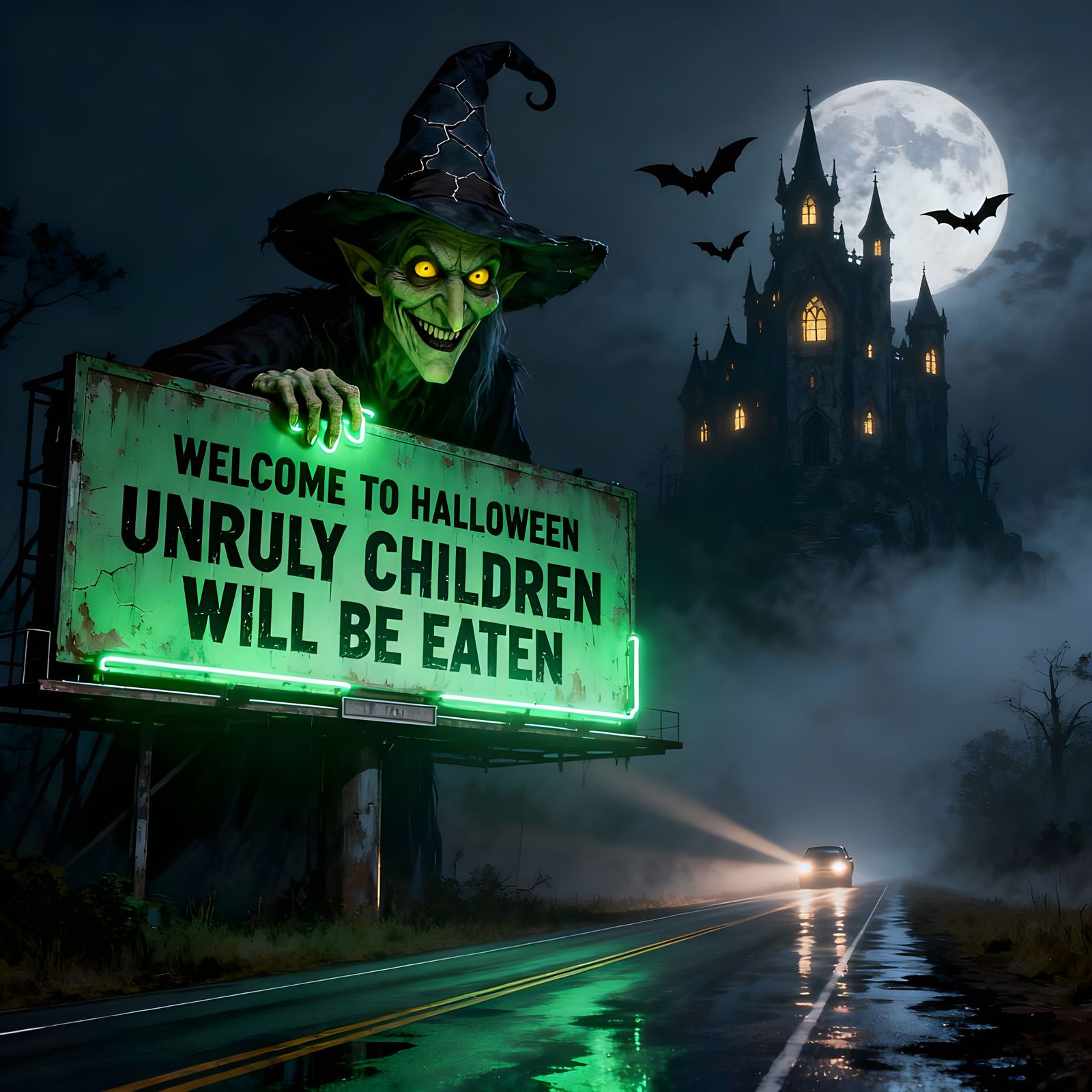 Welcome to Halloween: Unruly Children Will Be Eaten  by @Evan Fischer