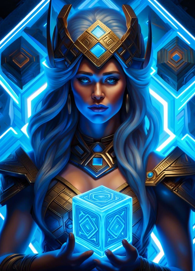 Asgardian Sorceress, Protector of The Tesseract - AI Generated Artwork ...