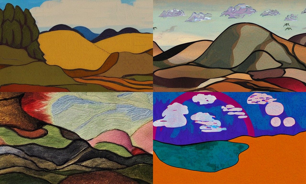 Landscape in the style of Feminist art