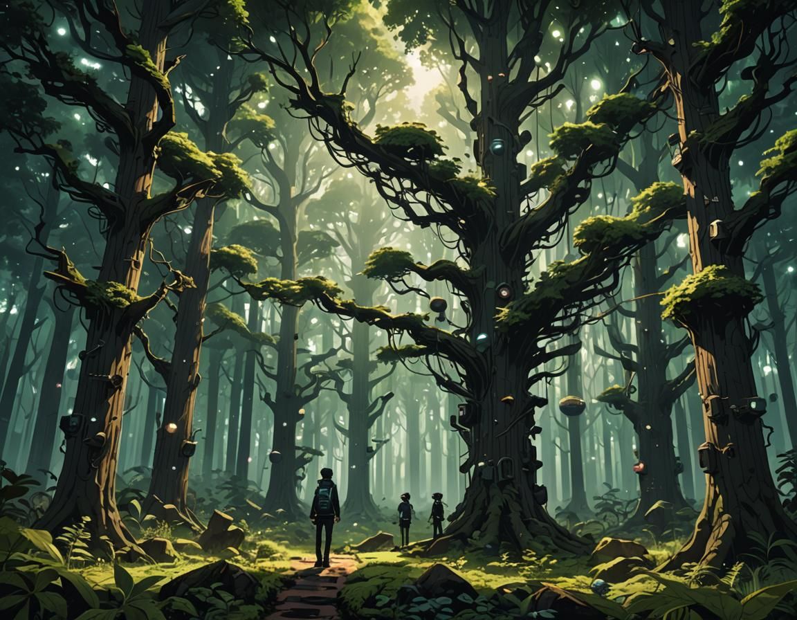Zero-Gravity Forest dark academia