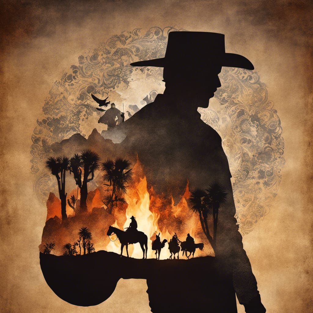 Cowboy in the Desert  by @Sharon B