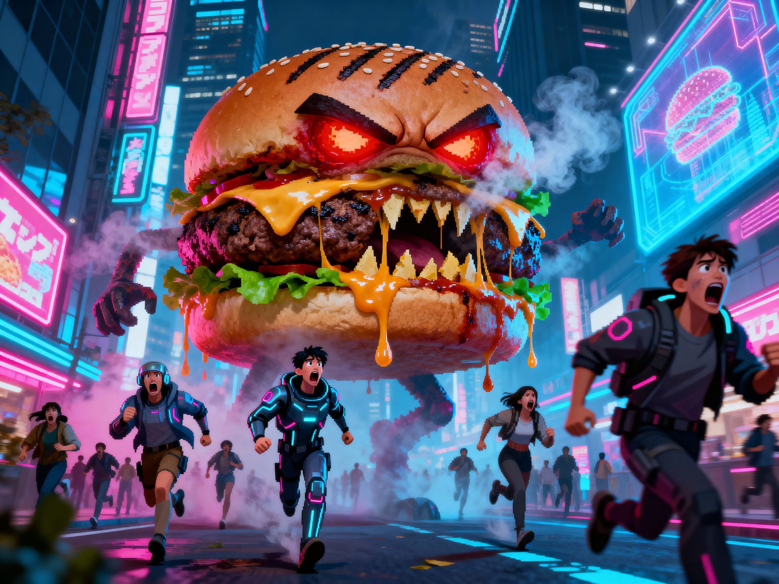 Colossal Burger attack!