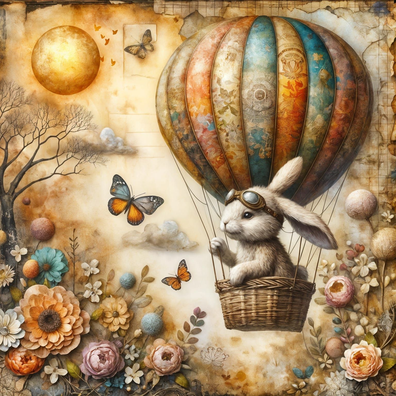 Cotton-tailed Voyager   by @Owl Lady 