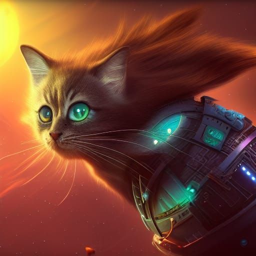 kitten with long hair