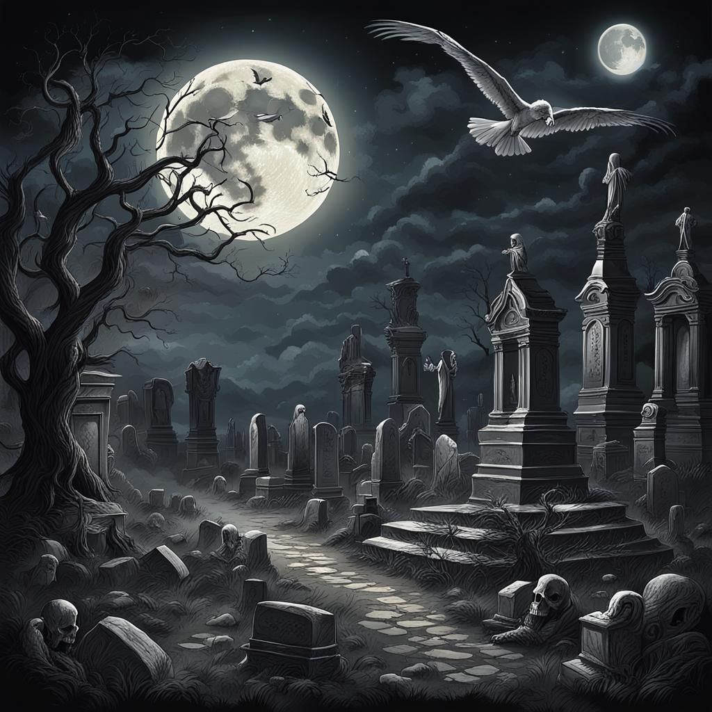 Silence of the Night. Full Blood Moon. Angry Gods. Graveyard...