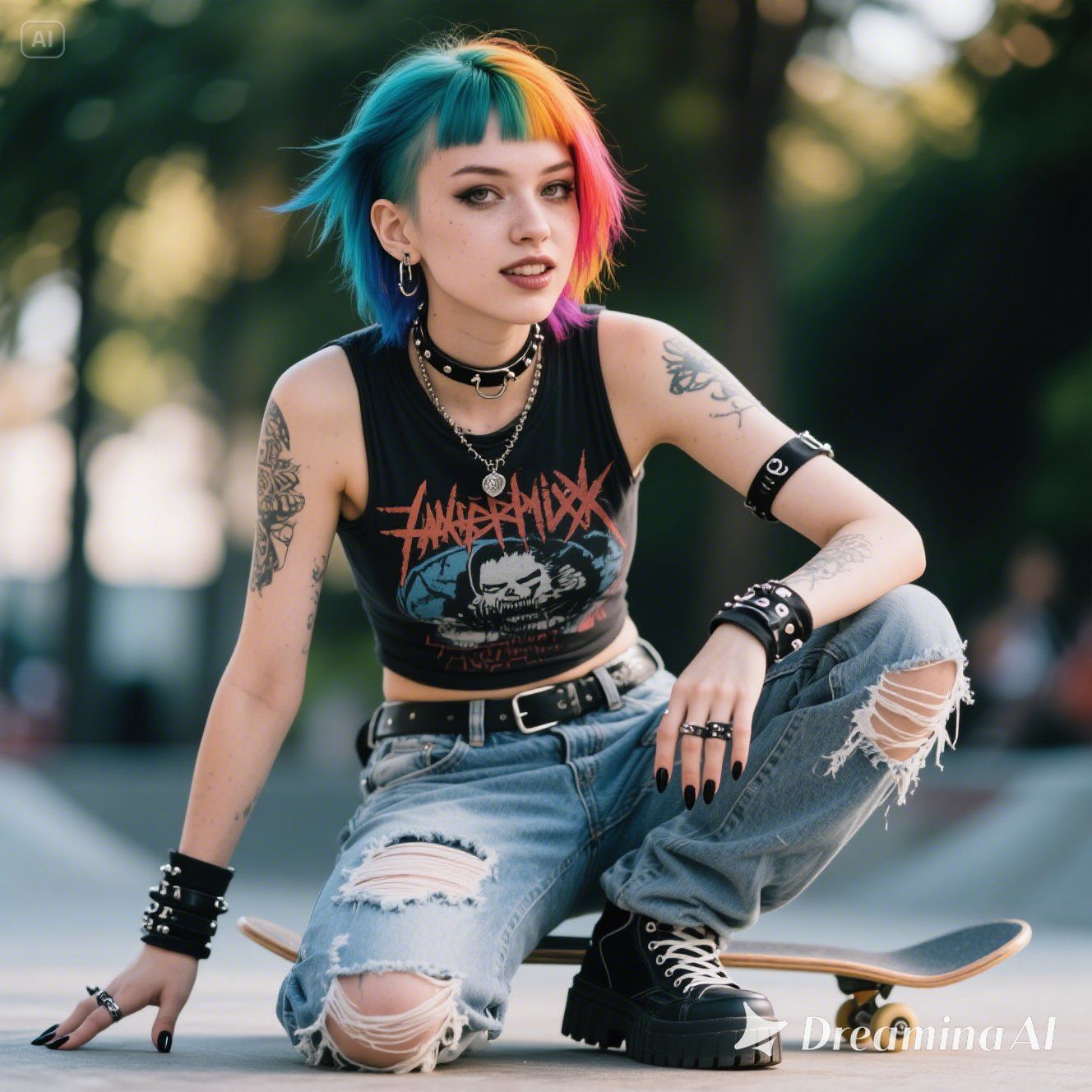 punk skater girl - blending aesthetics