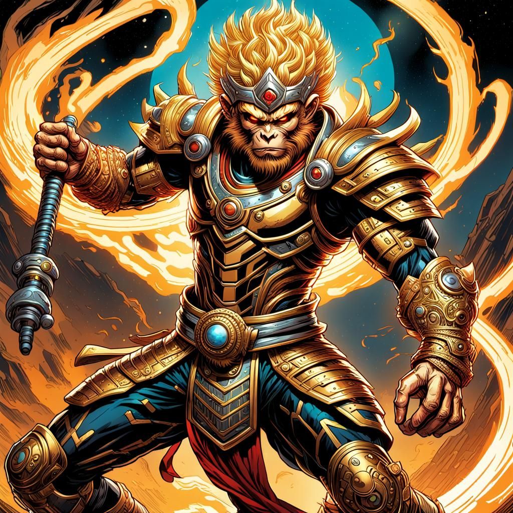 Cyborg Sun wukong the monkey king