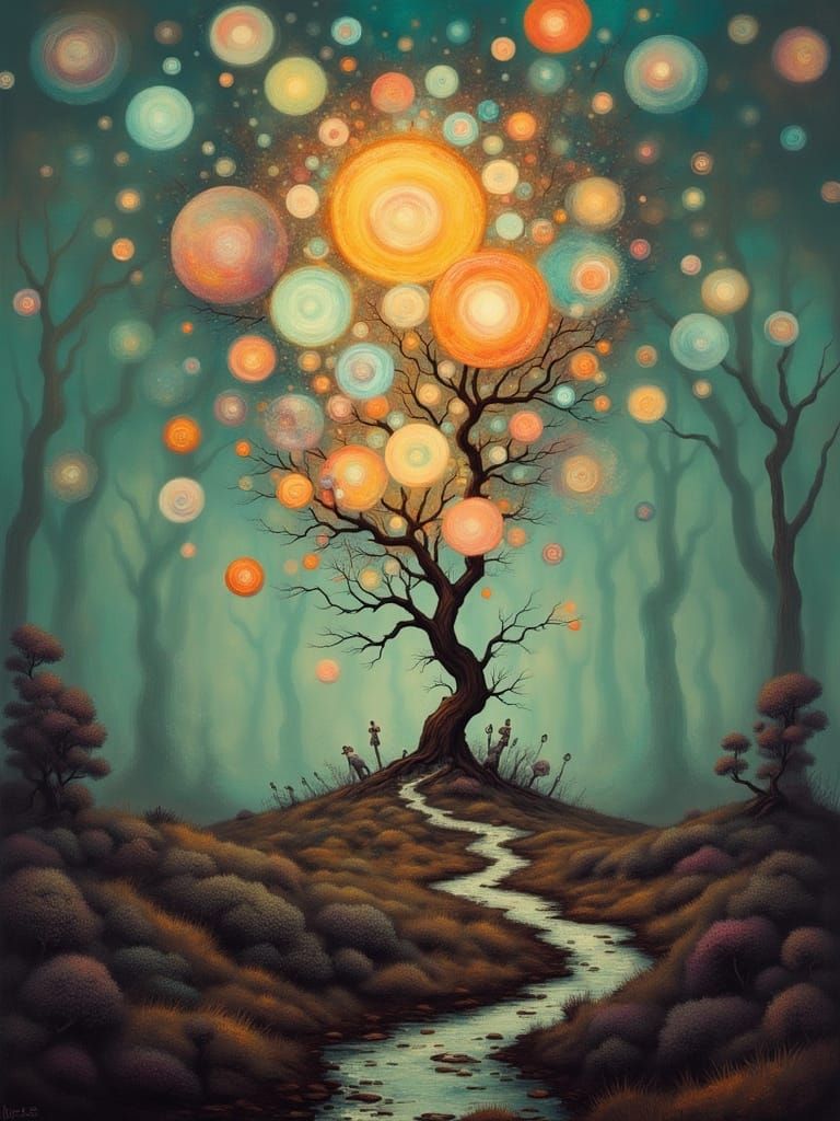 Big questions – not as systematic thinking, but through images, moods, and reflection.  