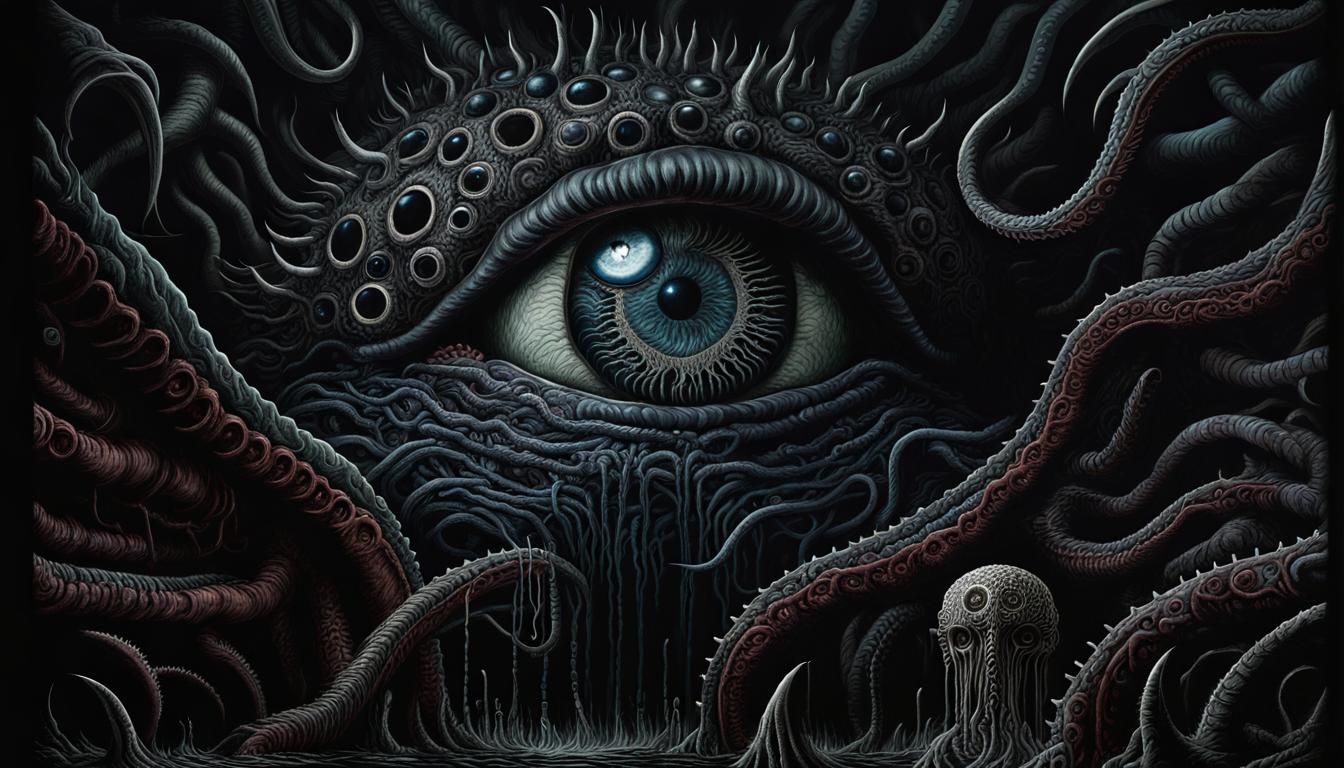 The Gaze Of Azathoth - Ai Generated Artwork - Nightcafe Creator