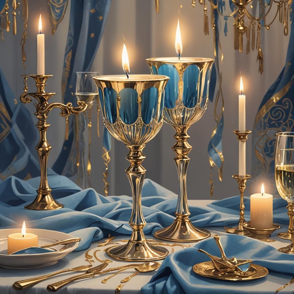 Anime Challahs in Warm Candlelight