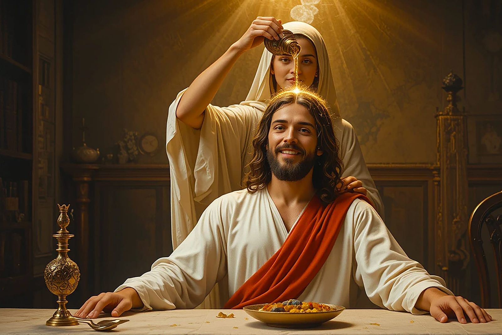 Jesus Anointed by Mary of Bethany