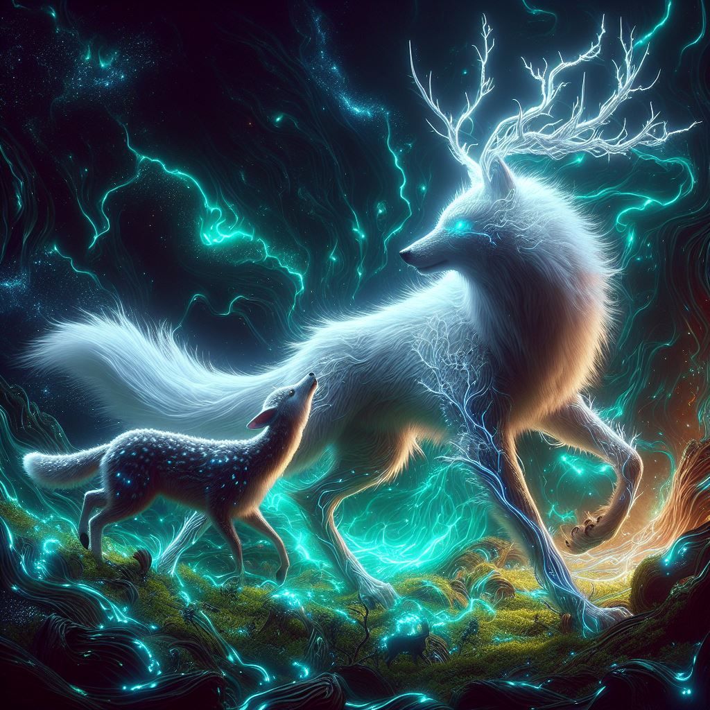 Wolf And Fawn
