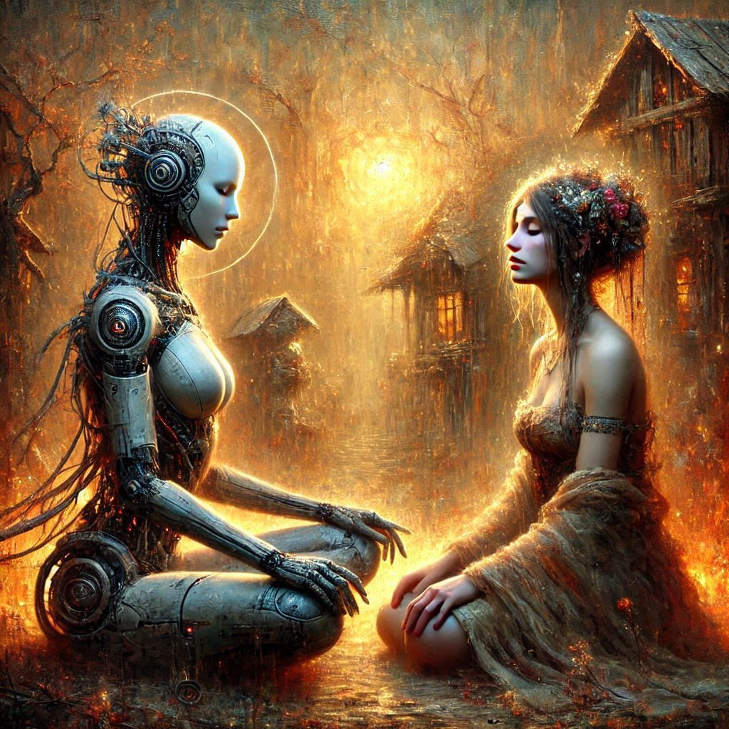 Transcendence in the Electric Garden :: Chants of the Digital Sage  by @Uwork