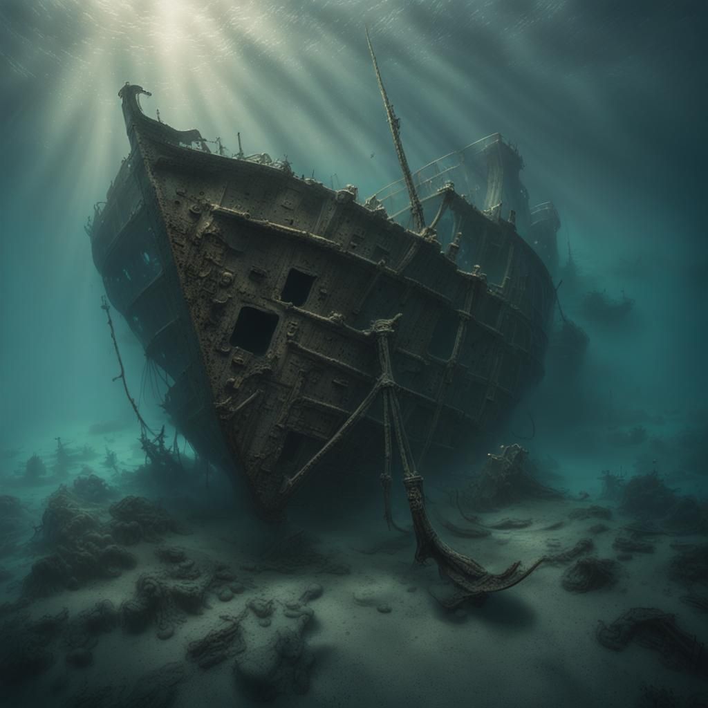 Underwater shipwreck