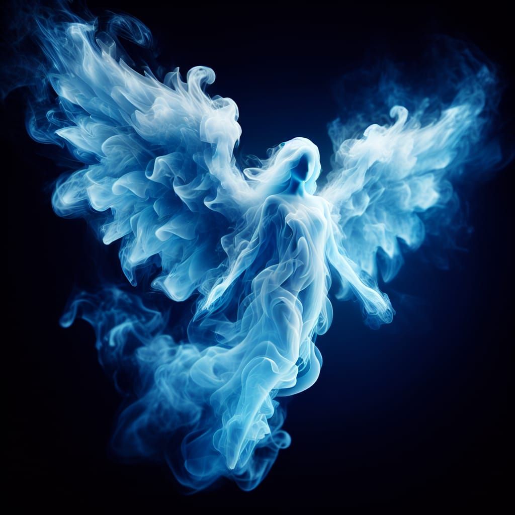 Blue Smoke Angel