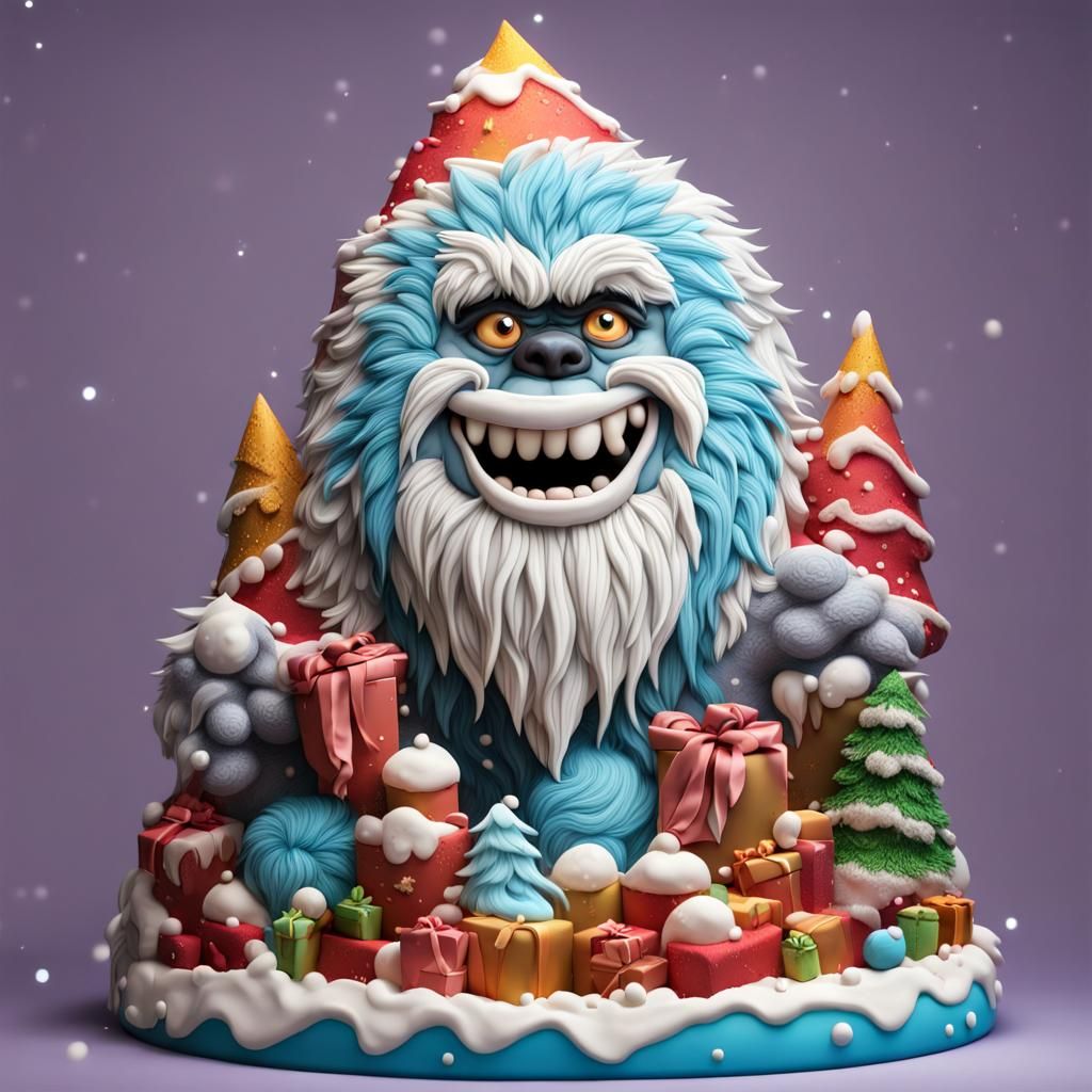 cartoon Yeti  by @undefined