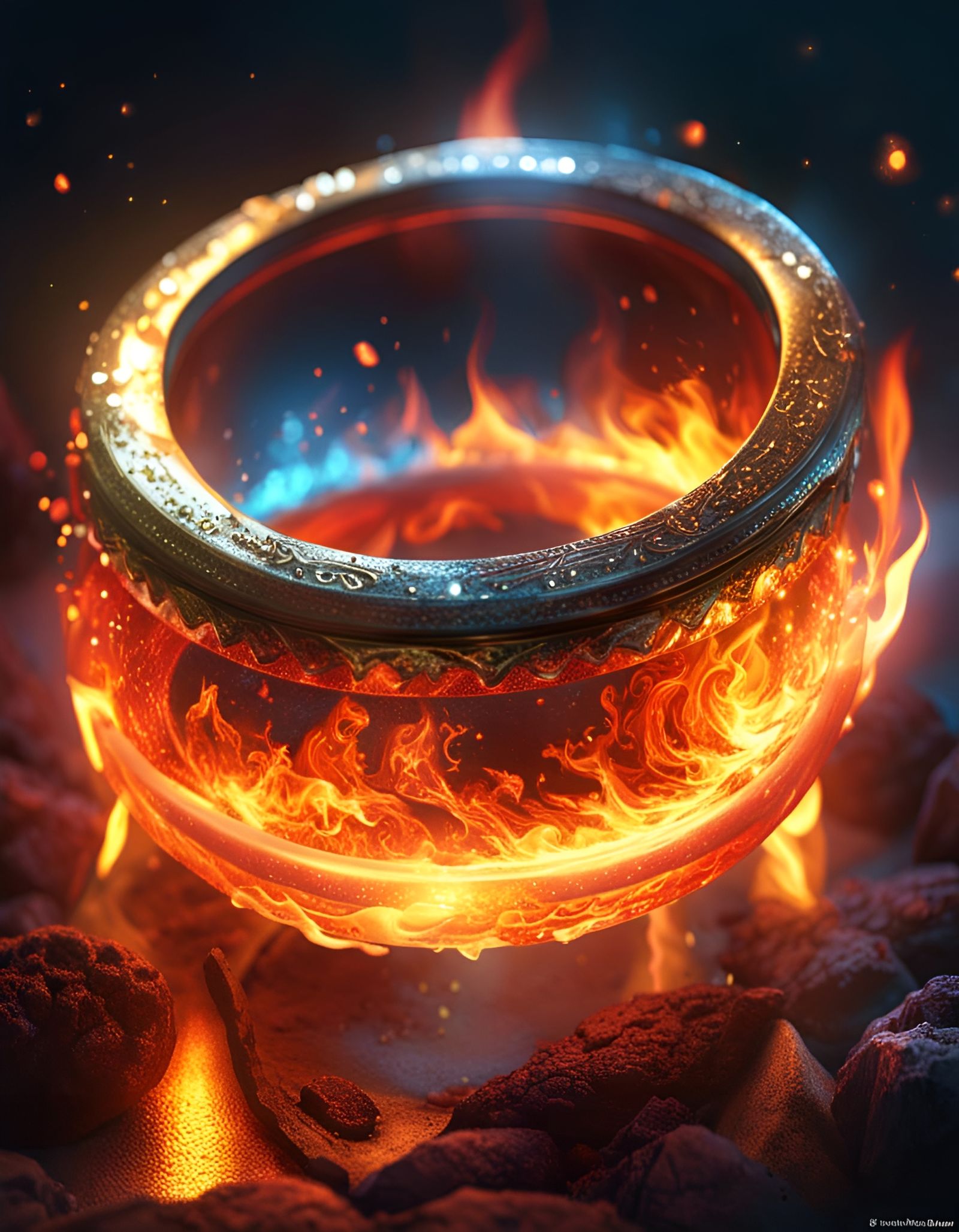  Flame ring  by @undefined