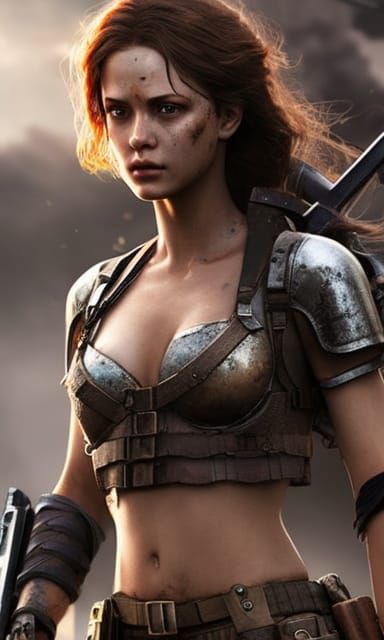 Post-Apocalyptic Warrior girl 319