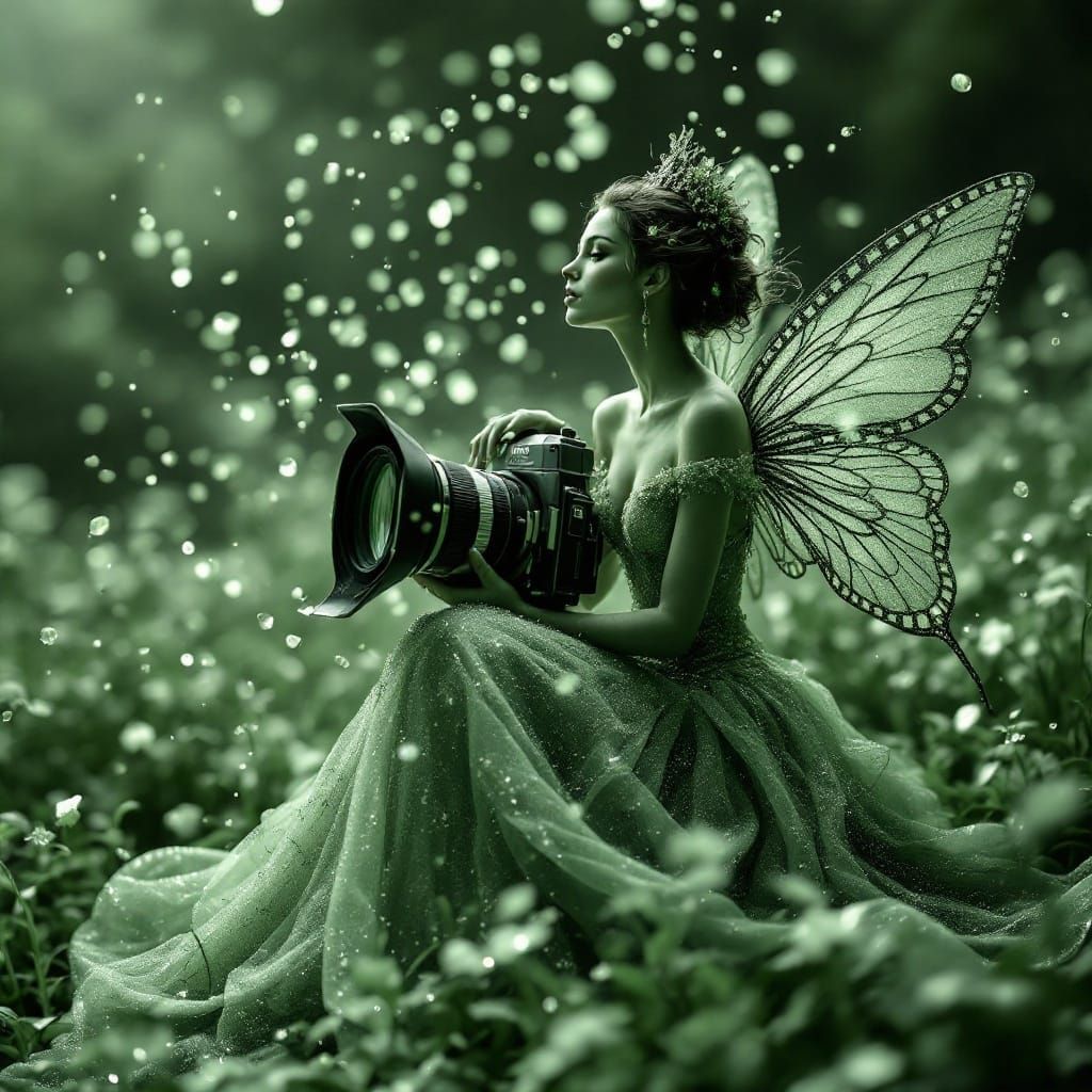 Pulitzer green fairy  by @Valentin