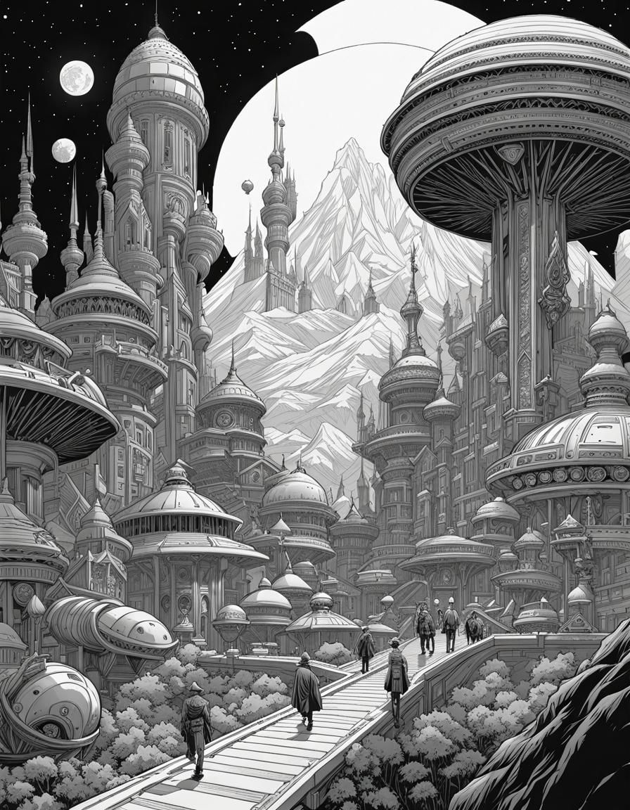 Full body line art of a meticulously detailed poster by Various Artists  by @ADiCCted