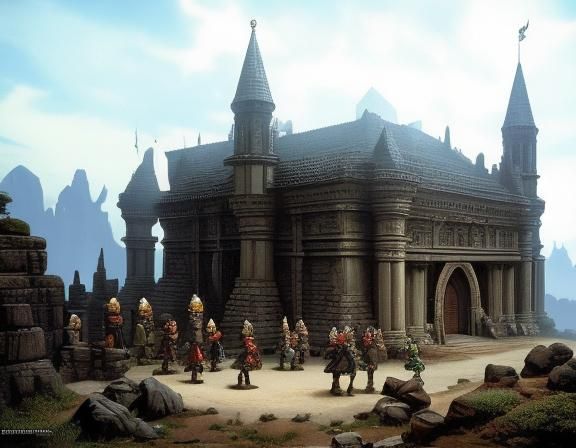 Dungeons & Dragons:  humans, elves, dwarves, gnomes, fighter...