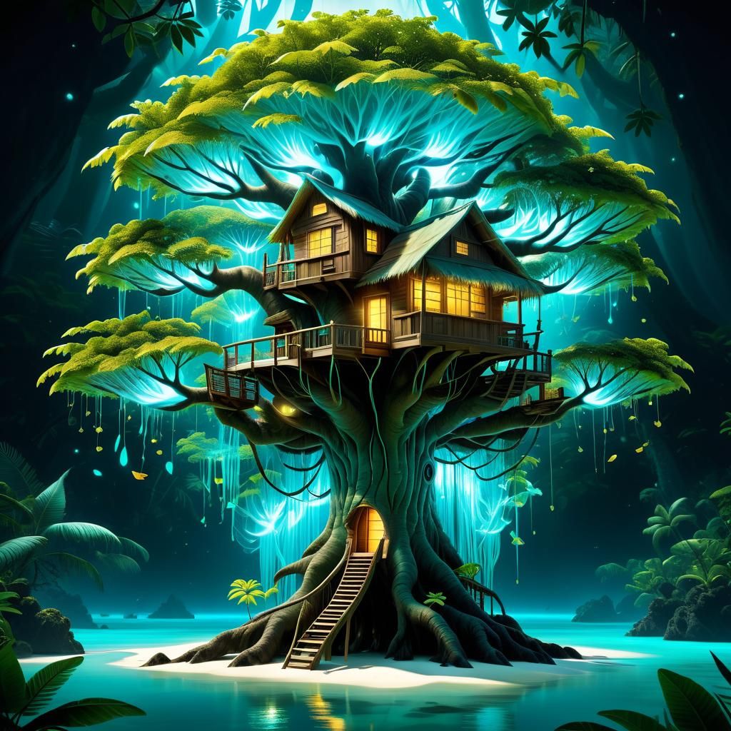 Tropical Treehouse  by @Scott-E