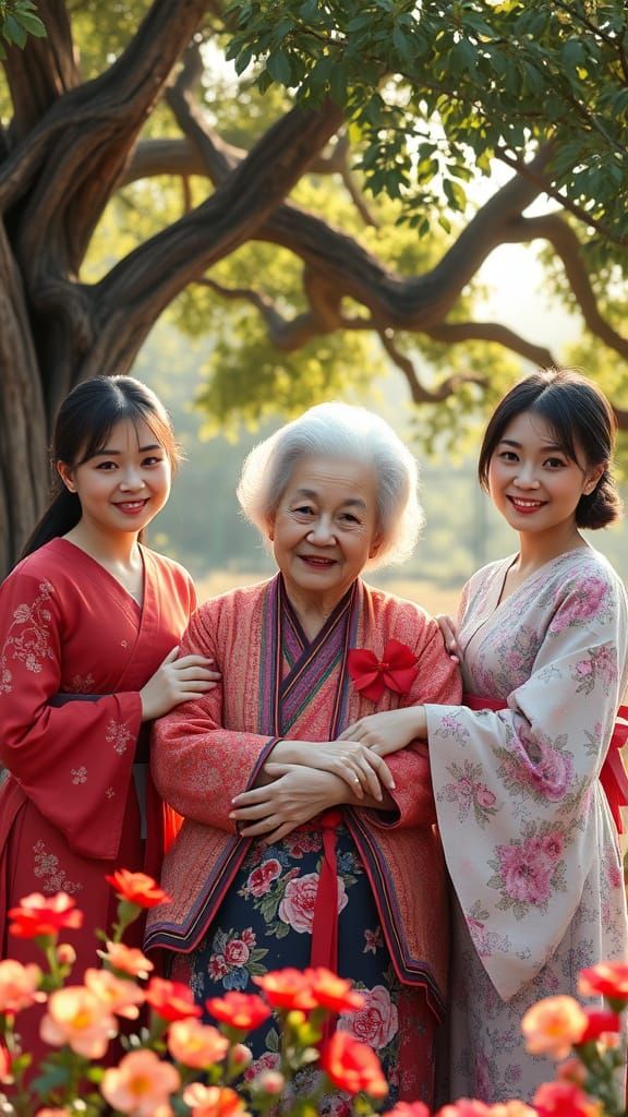 mother and daughters ...  by @zinconium