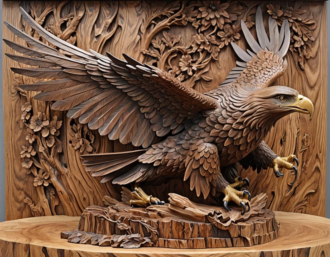 Exquisite Wood Carving   by @Junglegeorge