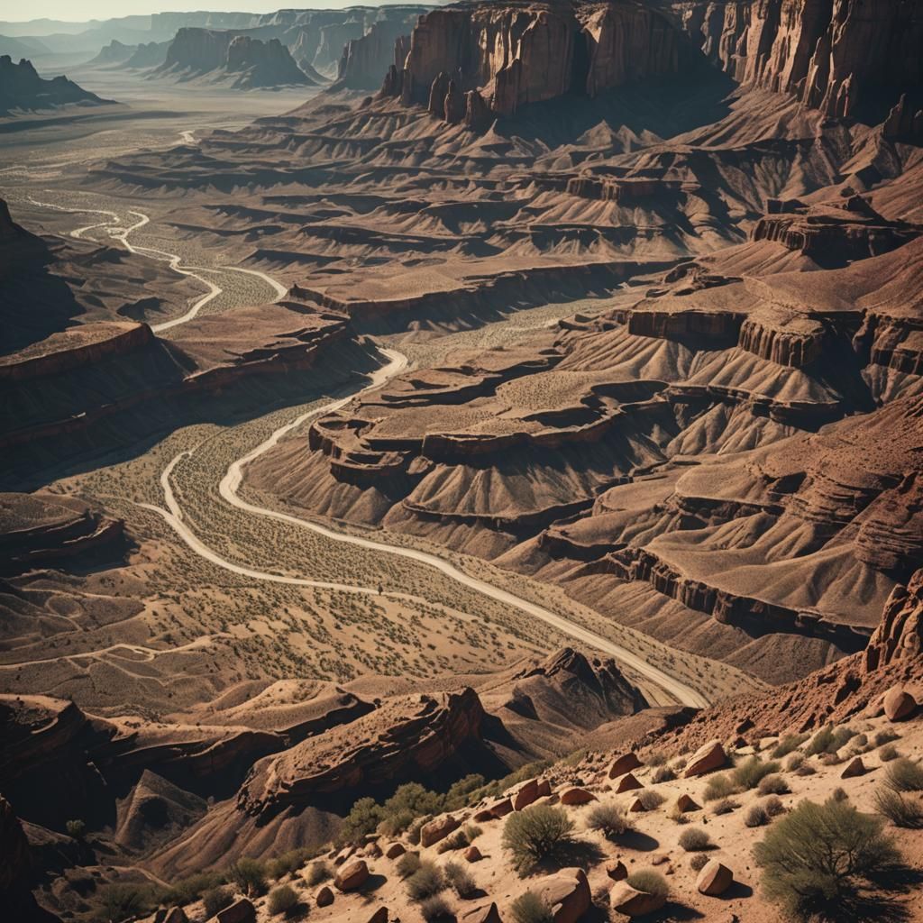 a majestic desert a canyoncity