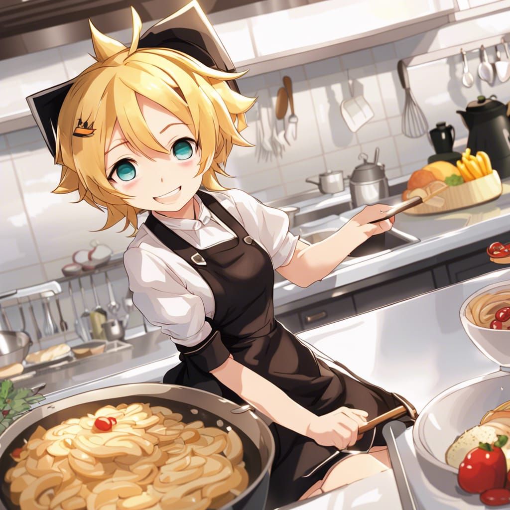 Kagamine Rin in the Kitchen!
