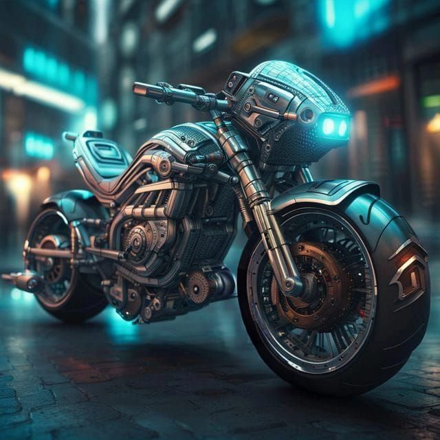Futuristic motorbike 🏍  by @DeeB