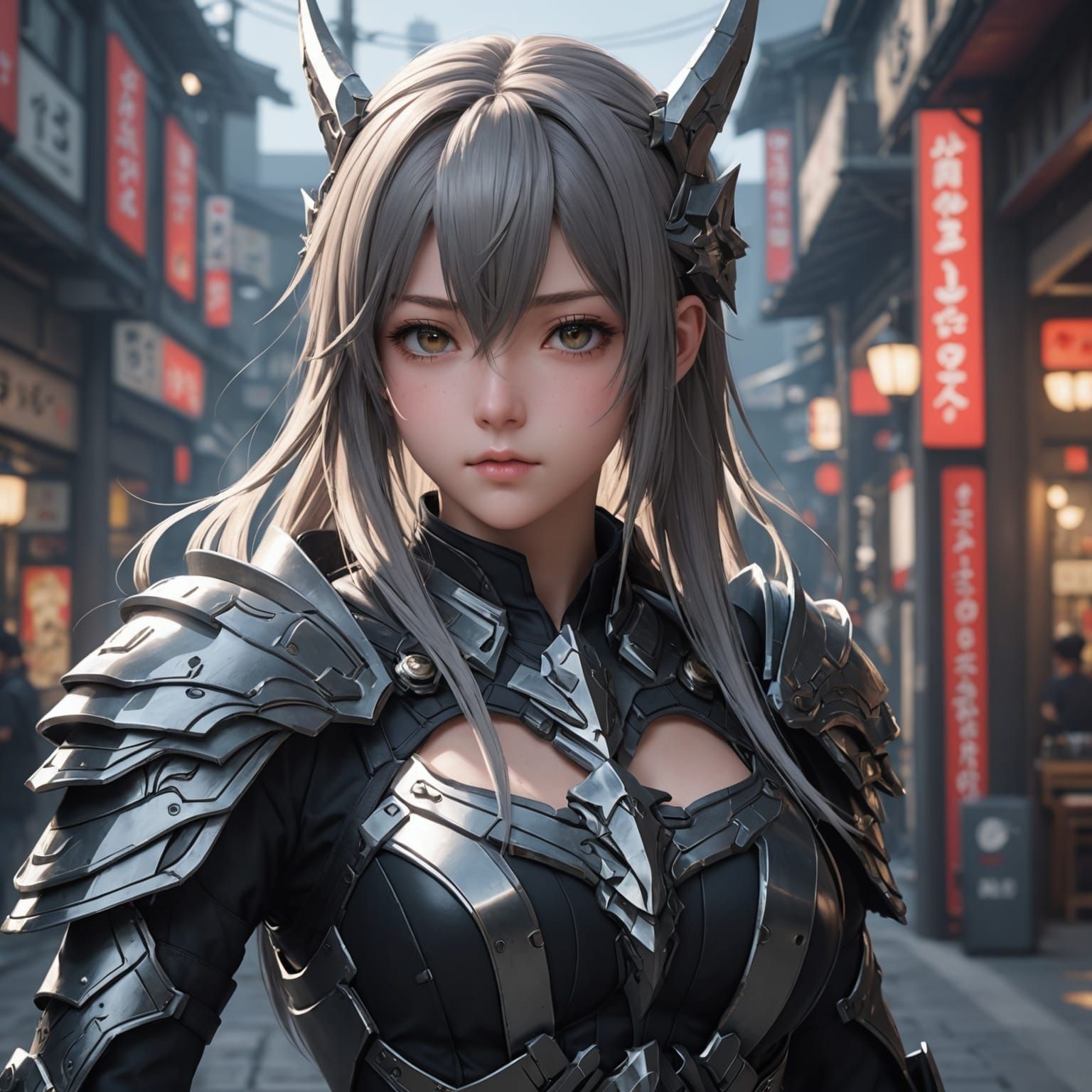 Detailed 3D Anime Art Inspired by WLOP